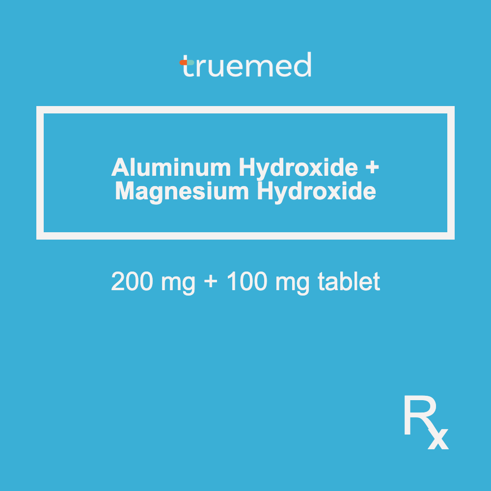 TrueMed GAMOT label - Aluminum Hydroxide + Magnesium Hydroxide 100 mg Tablet
