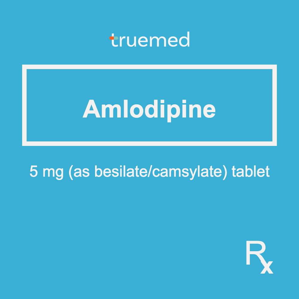 TrueMed GAMOT label - Amlodipine 5 mg Tablet