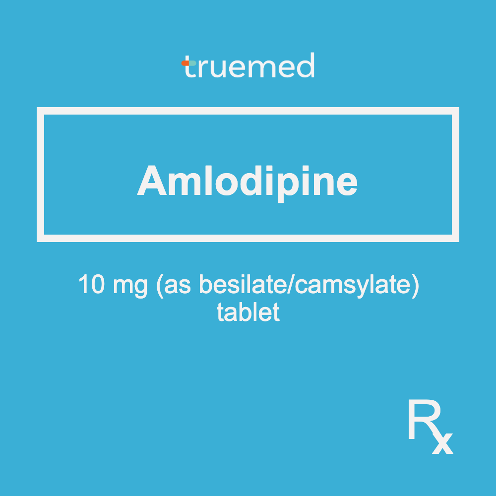 TrueMed GAMOT label - Amlodipine 10 mg Tablet