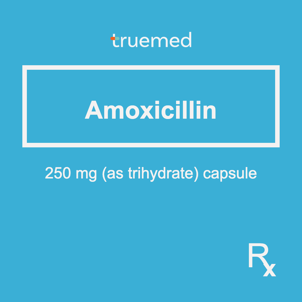 TrueMed GAMOT label - Amoxicillin 250 mg Capsule
