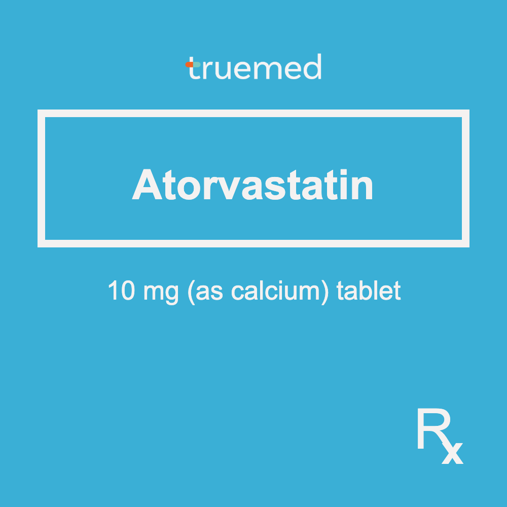 TrueMed GAMOT label - Atorvastatin 10 mg Tablet