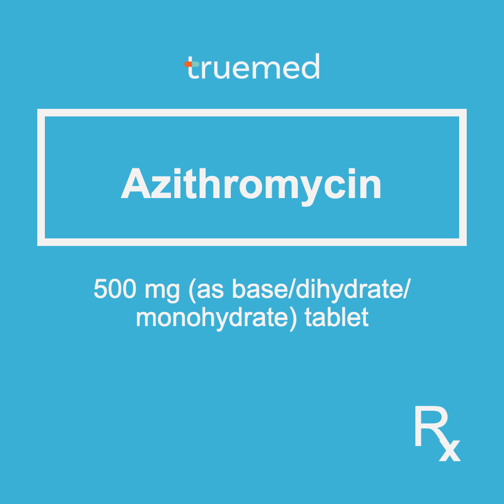 TrueMed GAMOT label - Azithromycin 500 mg Tablet