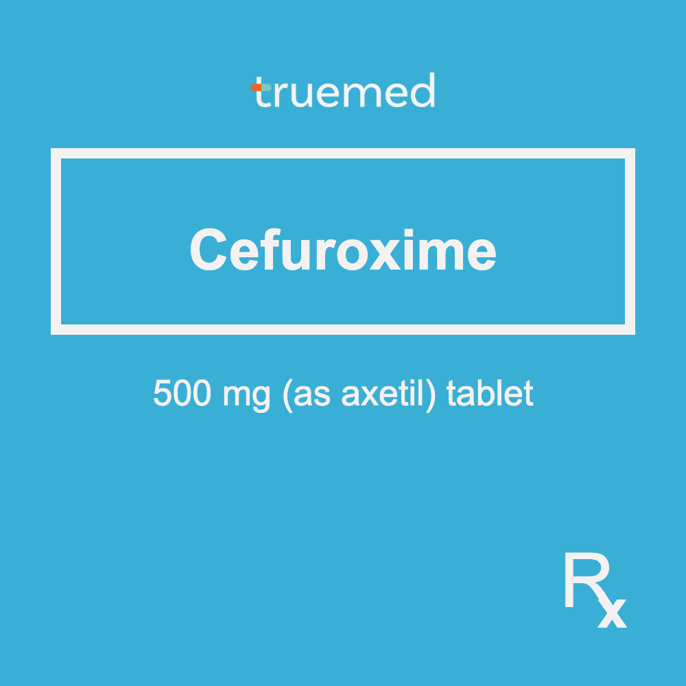 TrueMed GAMOT label - Cefuroxime 500 mg Tablet