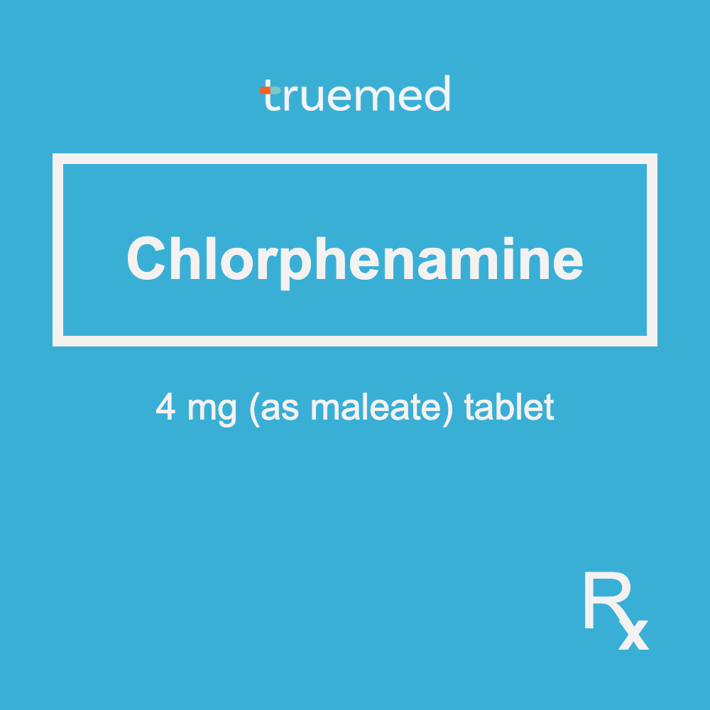 TrueMed GAMOT label - Chlorphenamine 4 mg Tablet