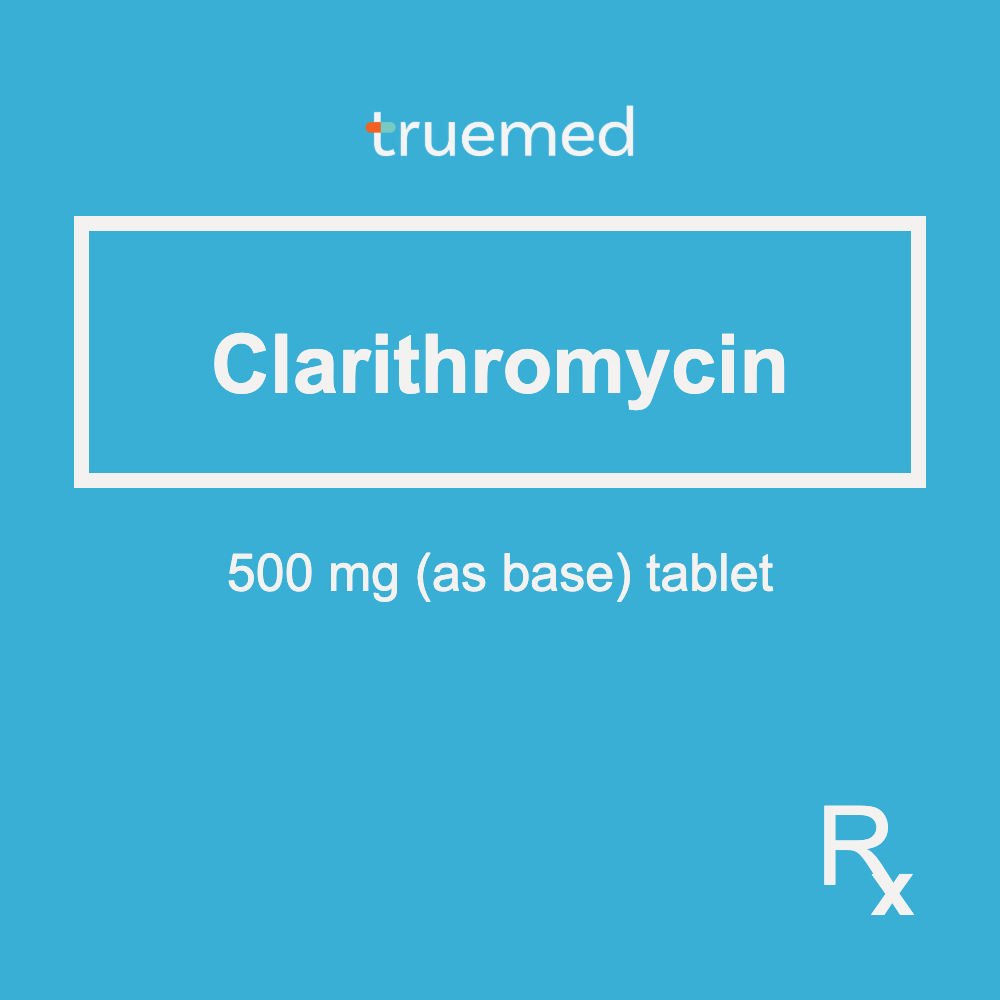 TrueMed GAMOT label - Clarithromycin 500 mg Tablet