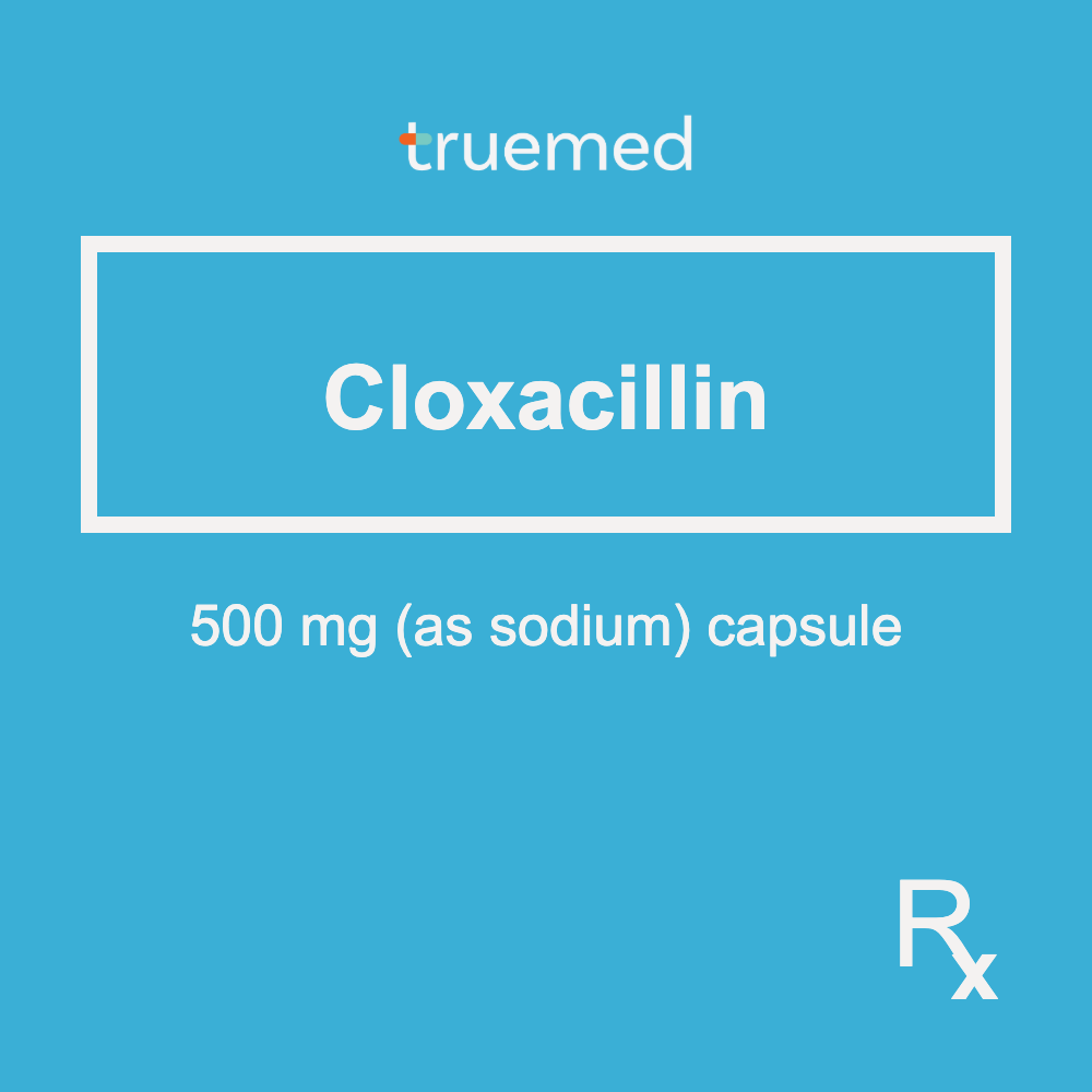 TrueMed GAMOT label - Cloxacillin 500 mg Capsule