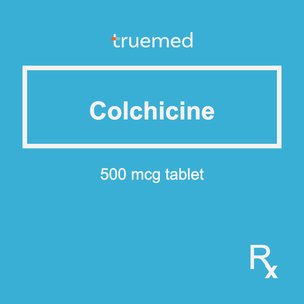 TrueMed GAMOT label - Colchicine 500 mcg Tablet