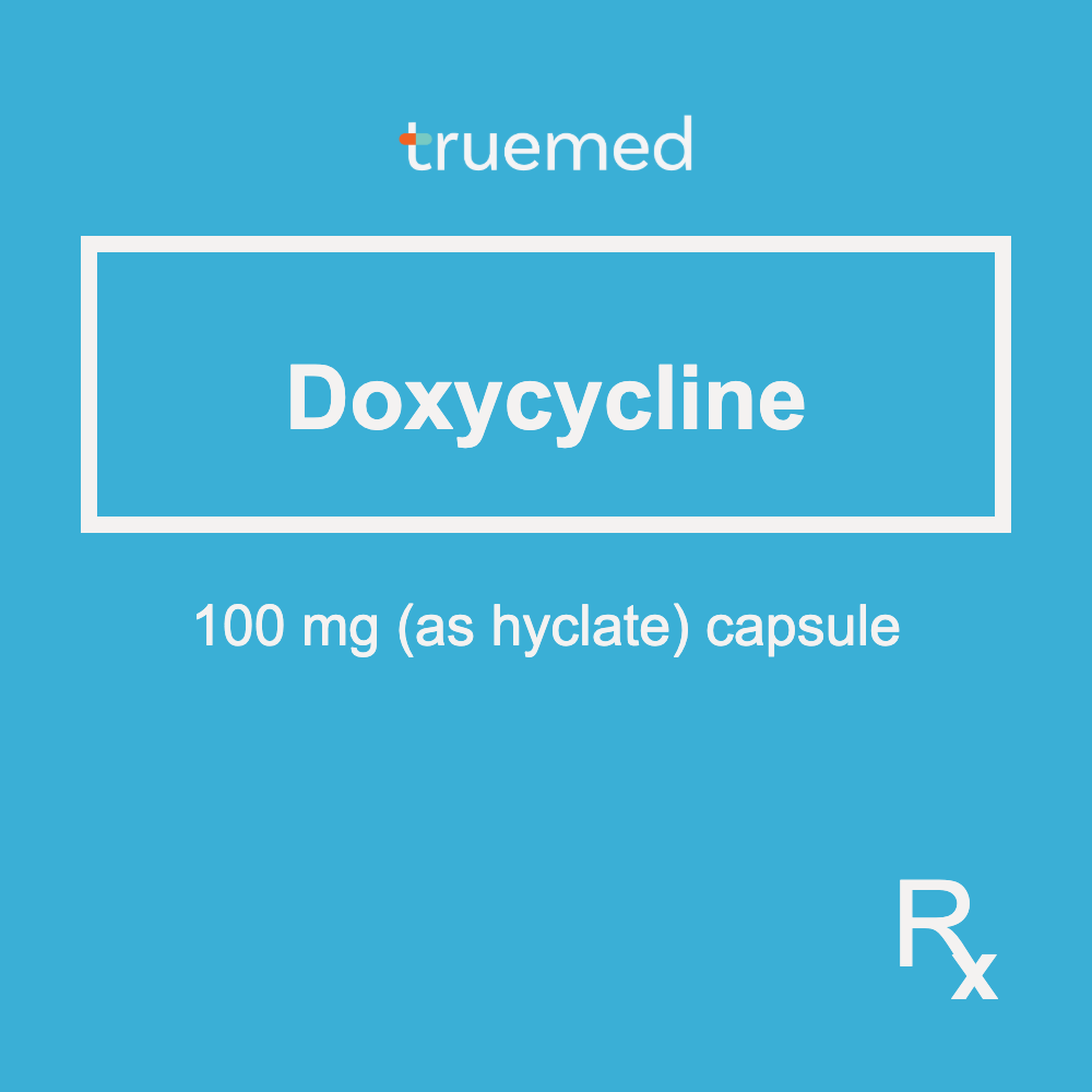 TrueMed GAMOT label - Doxycycline 100 mg Capsule