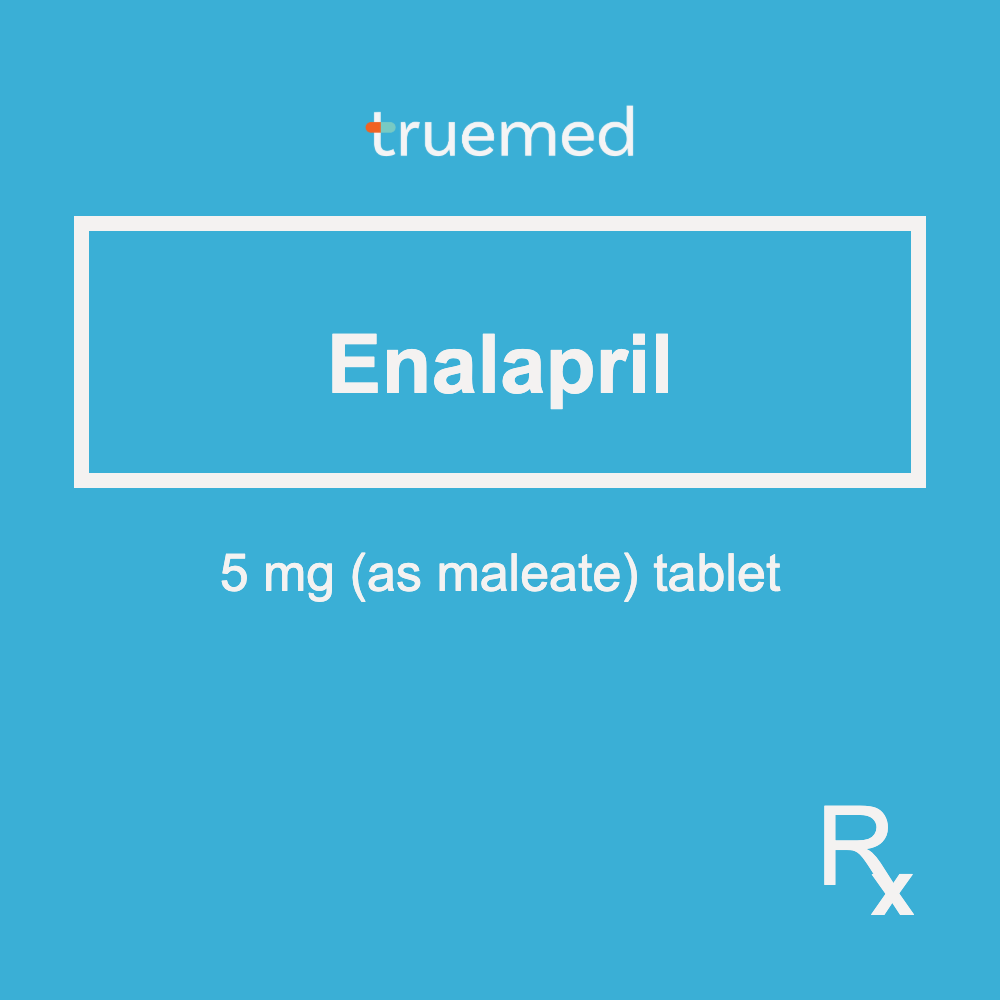 TrueMed GAMOT label - Enalapril 5 mg Tablet