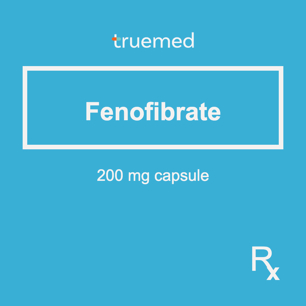TrueMed GAMOT label - Fenofibrate 200 mg Capsule