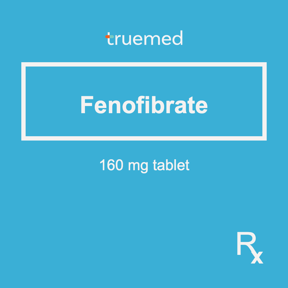 TrueMed GAMOT label - Fenofibrate 160 mg Tablet
