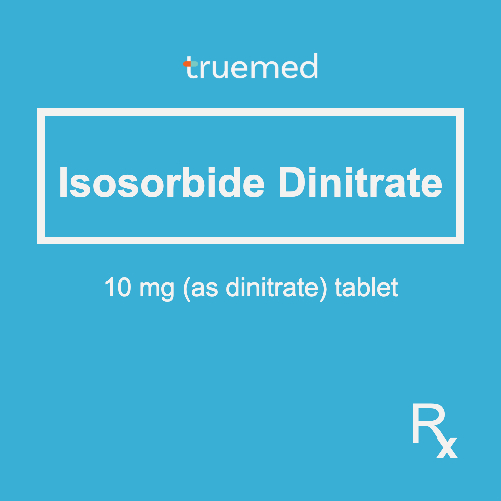TrueMed GAMOT label - Isosorbide Dinitrate 10 mg Tablet