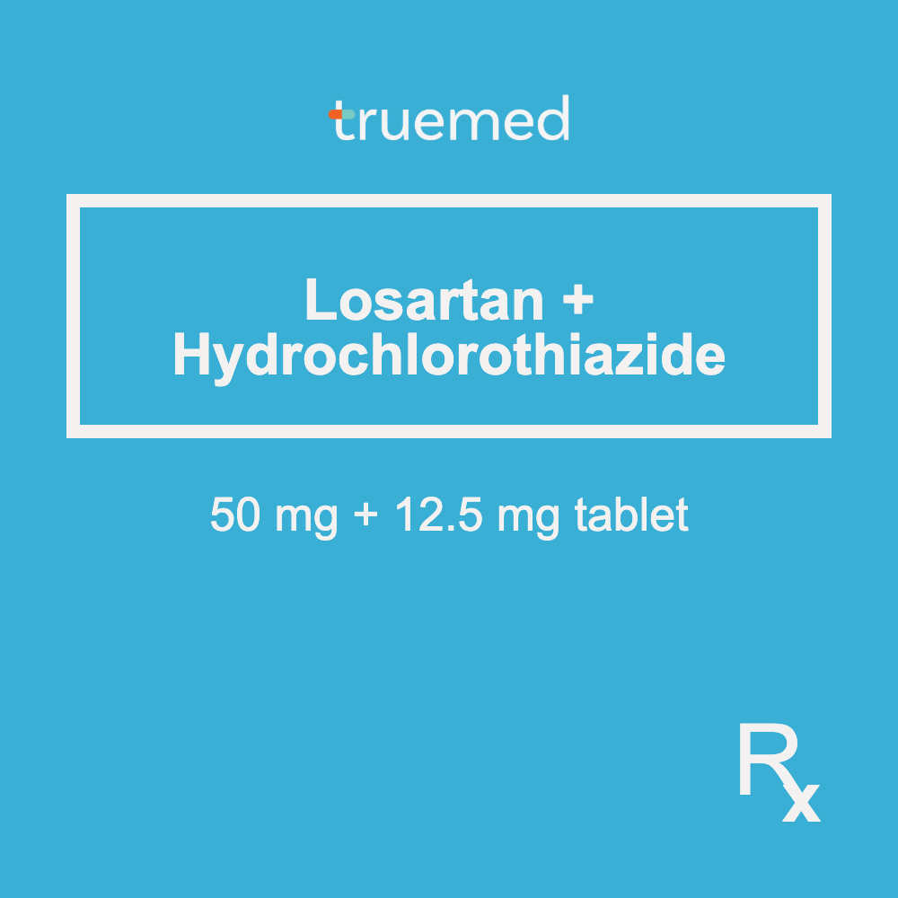 TrueMed GAMOT label - Losartan + Hydrochlorothiazide 12.5 mg Tablet