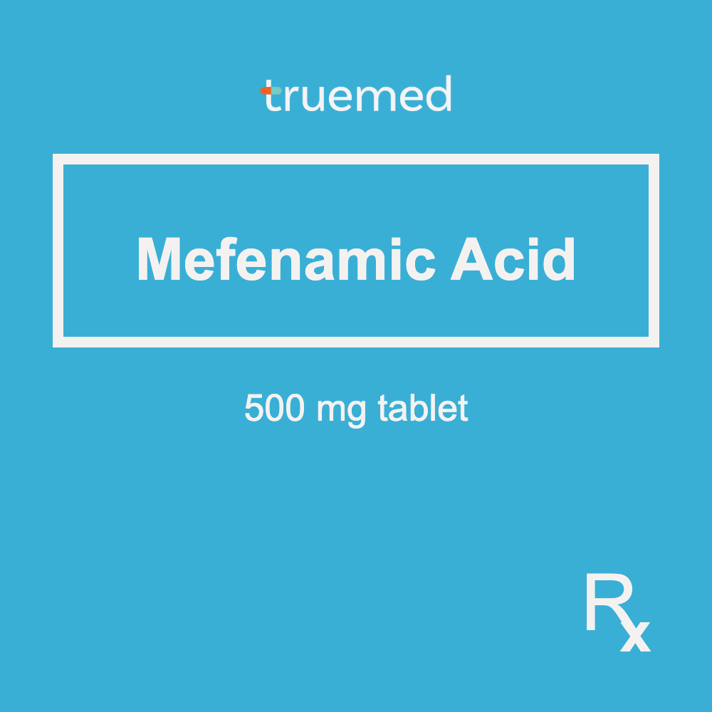 TrueMed GAMOT label - Mefenamic Acid 500 mg Tablet