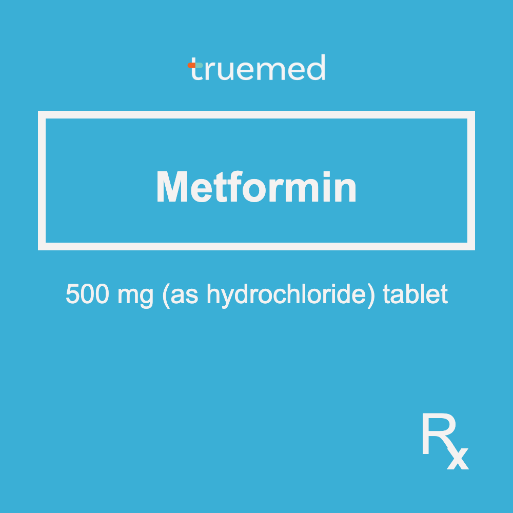 TrueMed GAMOT label - Metformin 500 mg Tablet