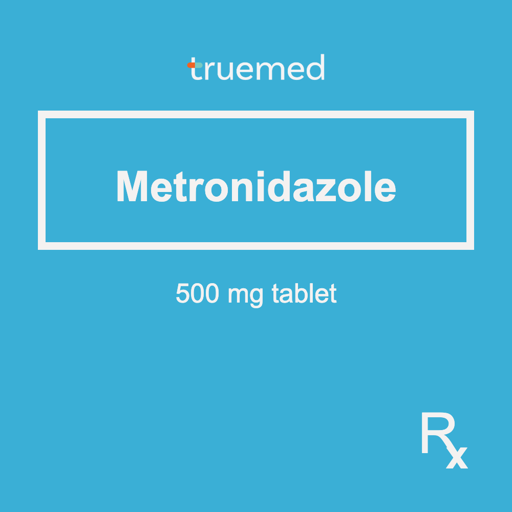 TrueMed GAMOT label - Metronidazole 500 mg Tablet