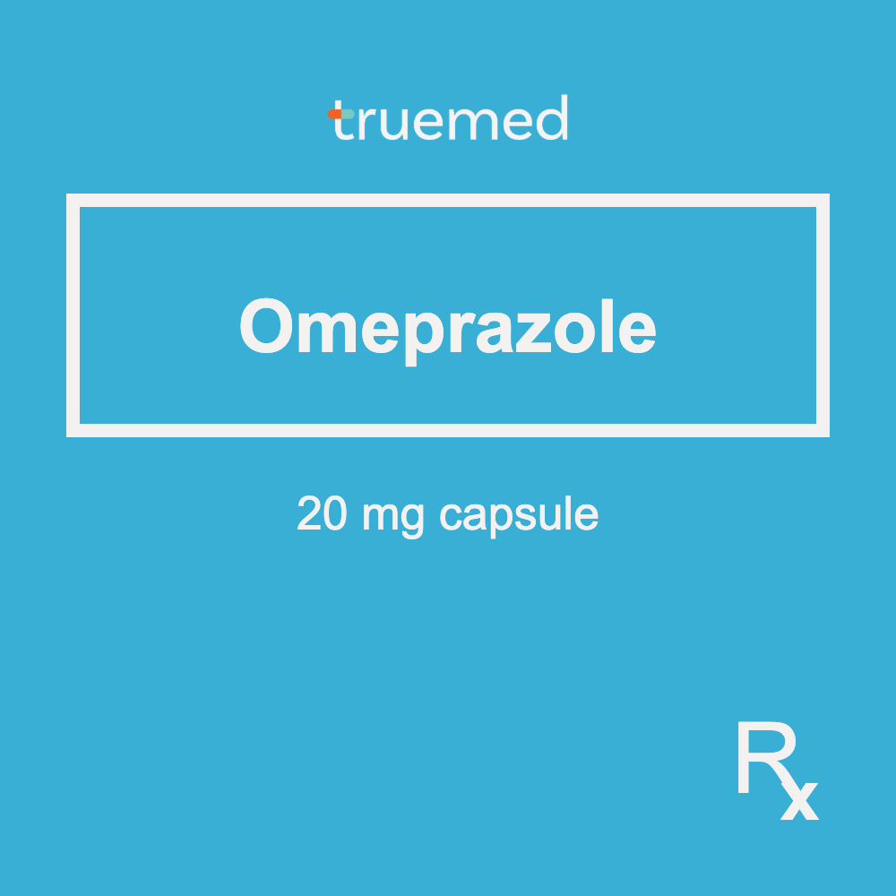 TrueMed GAMOT label - Omeprazole 20 mg Capsule