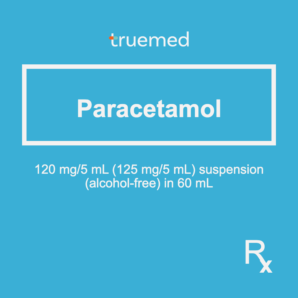TrueMed GAMOT label - Paracetamol 125 mg/5 ml Suspension