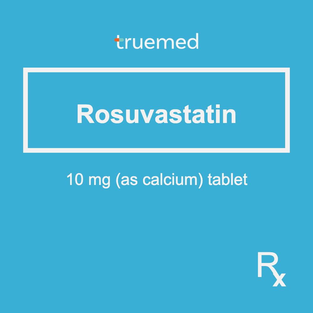 TrueMed GAMOT label - Rosuvastatin 10 mg Tablet