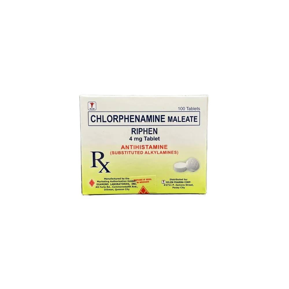Chlorphenamine 4 mg Tablet
