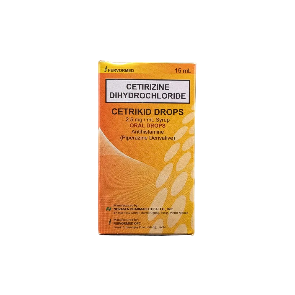 Cetirizine 2/5 mg / mL (15mL) Syrup Drops