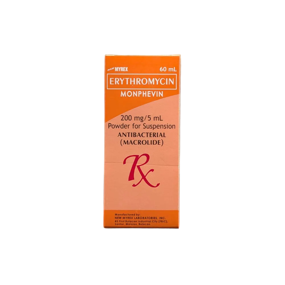 Erythromycin 200 mg/5 ml (60ml) Suspension