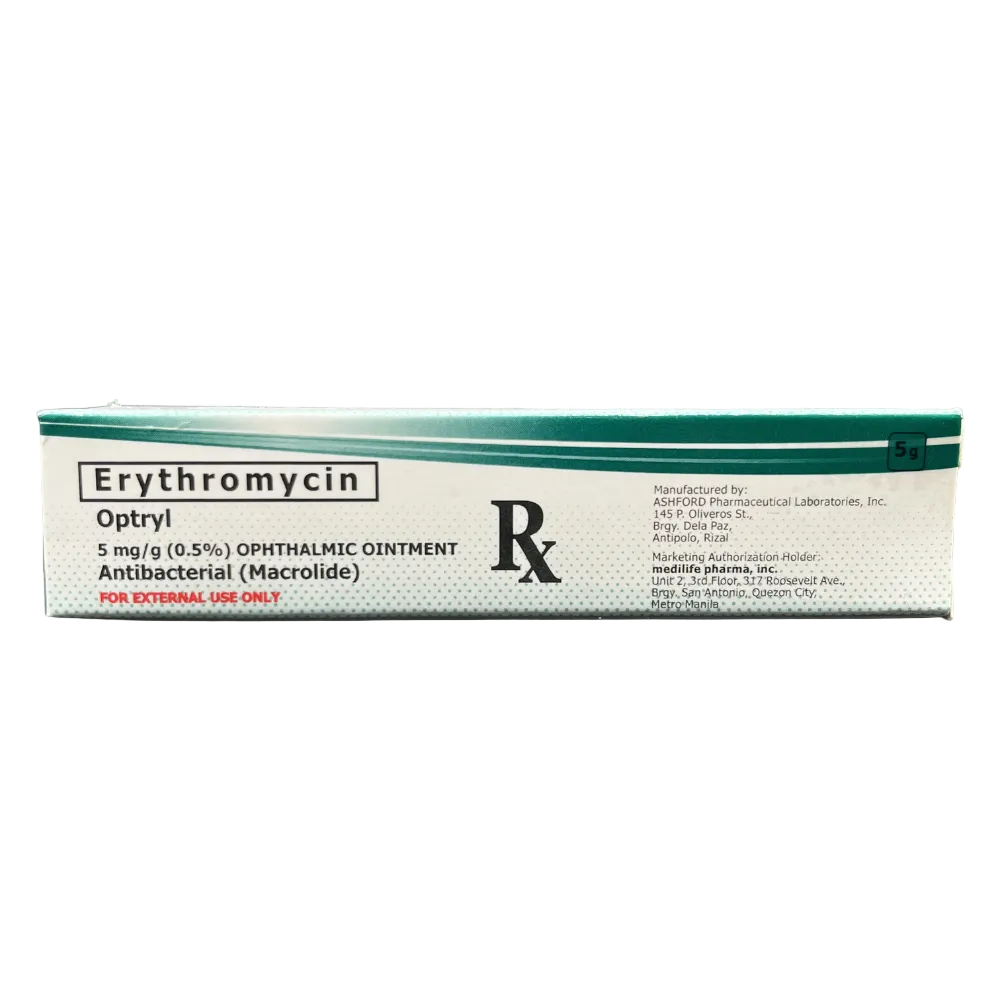 Erythromycin 0.5% ophthalmic Ointment
