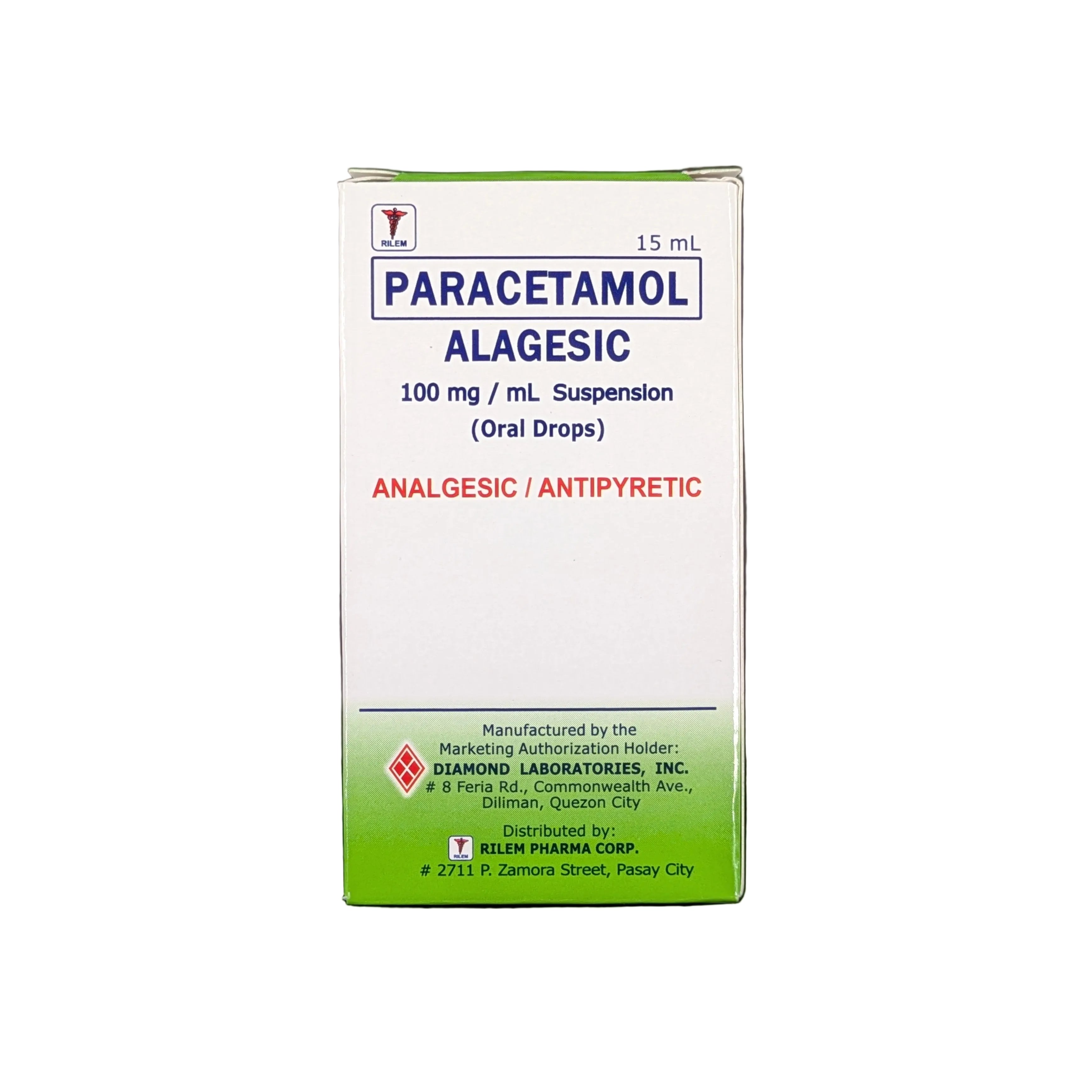 Paracetamol 100 mg/mL Drops