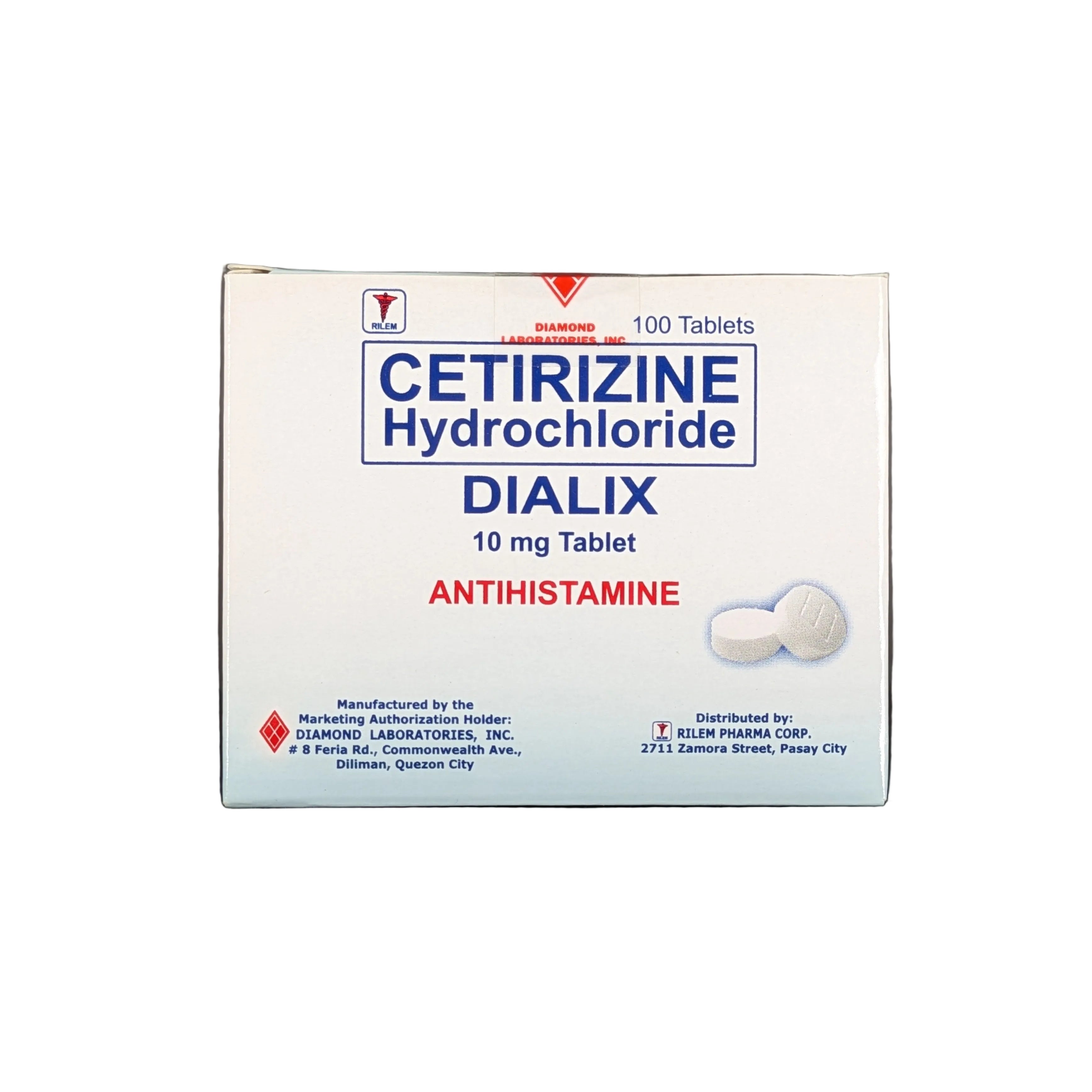 Cetirizine 10 mg Tablet