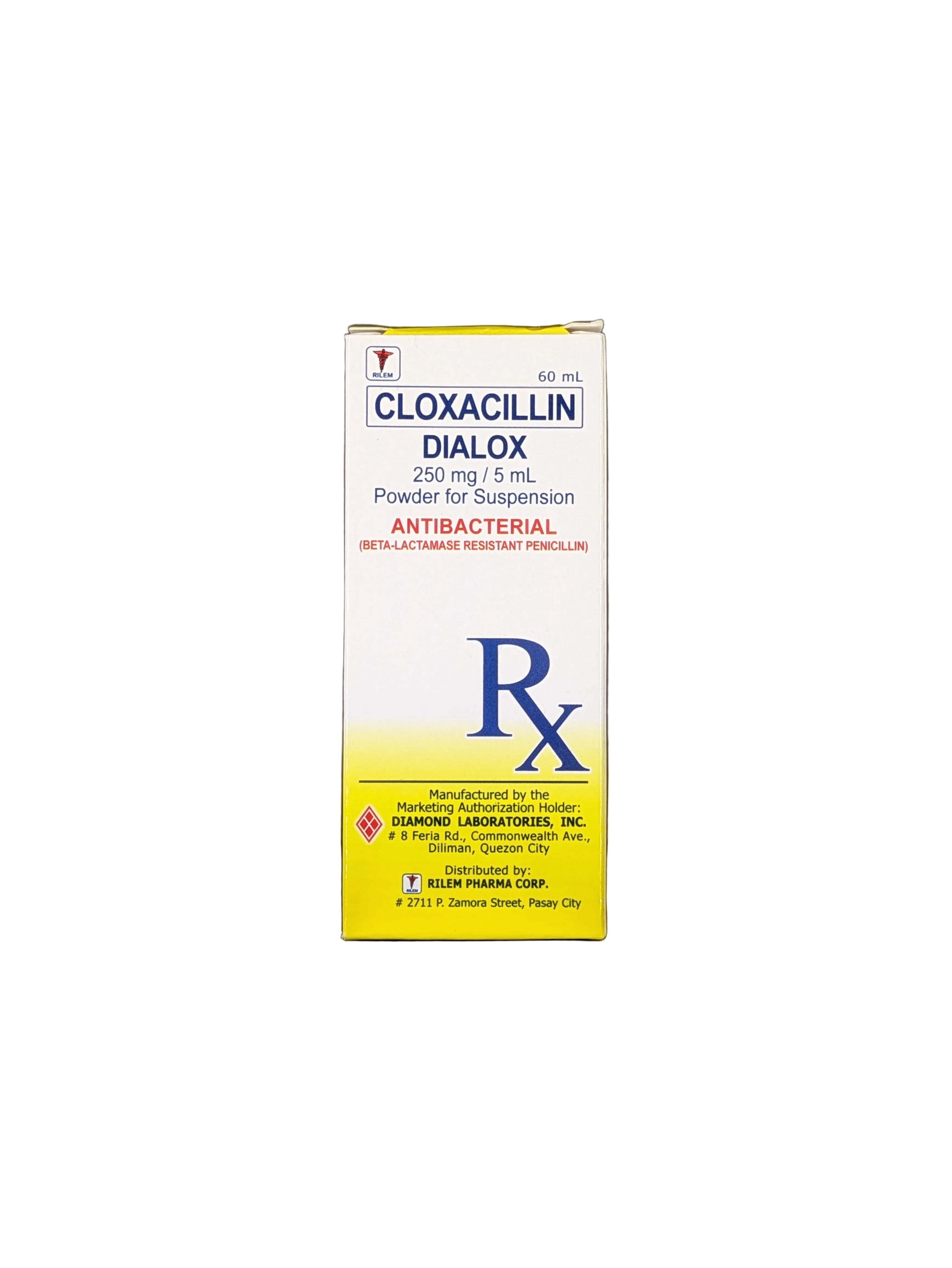 Cloxacillin 250 mg/5 mL Solution