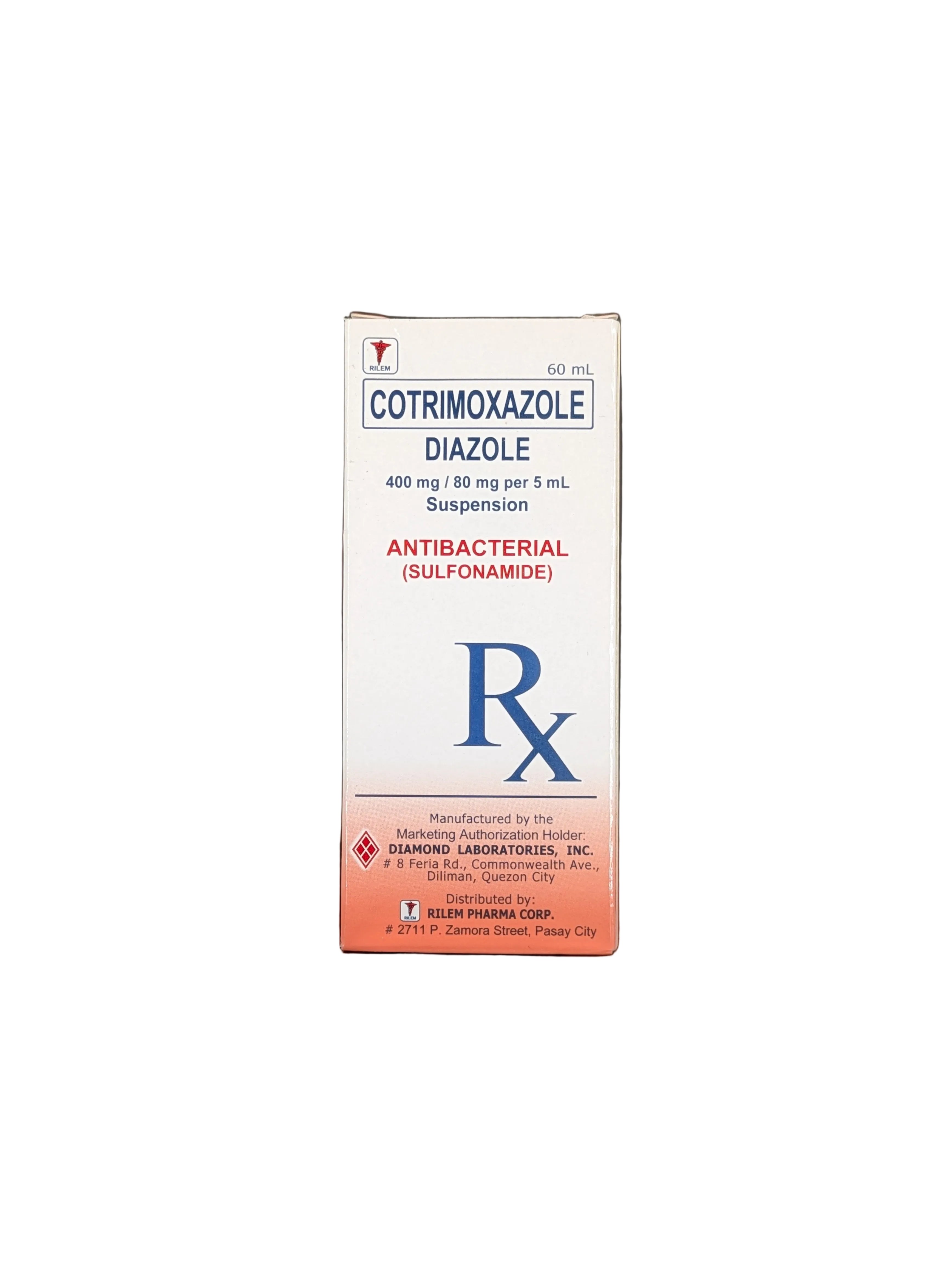 Sulfamethoxazole + Trimethoprim (Co-trimoxazole) 80 mg per 5 mL Suspension