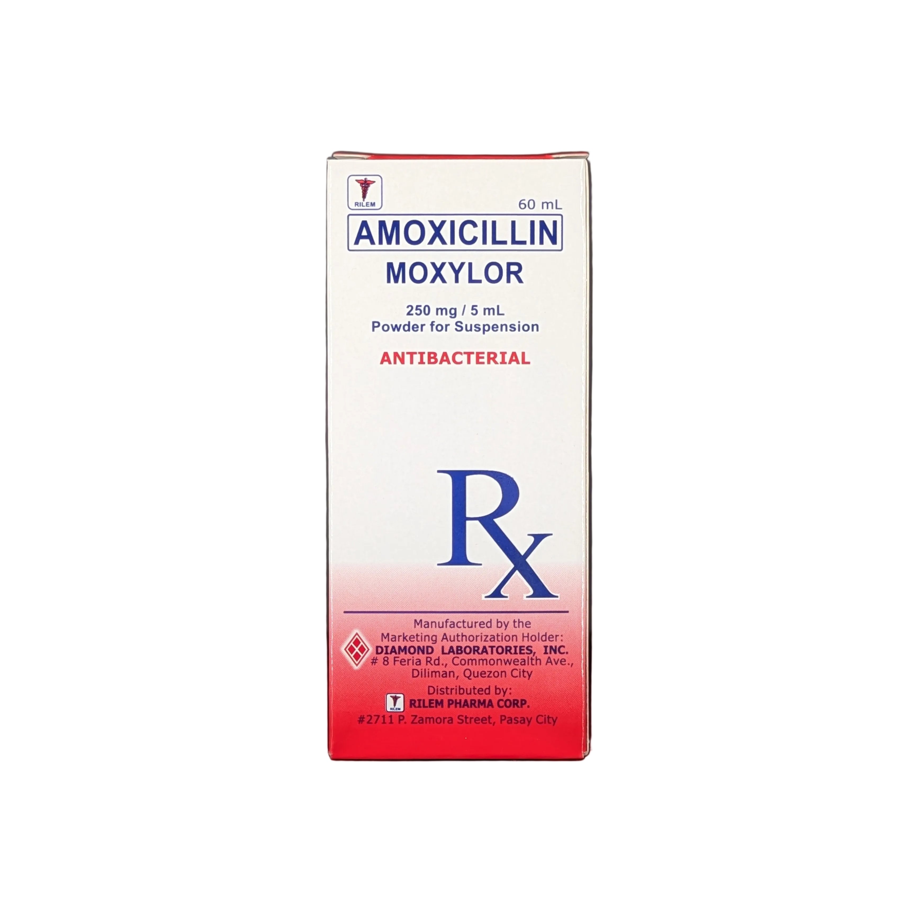 Amoxicillin 250 mg/5 mL Suspension